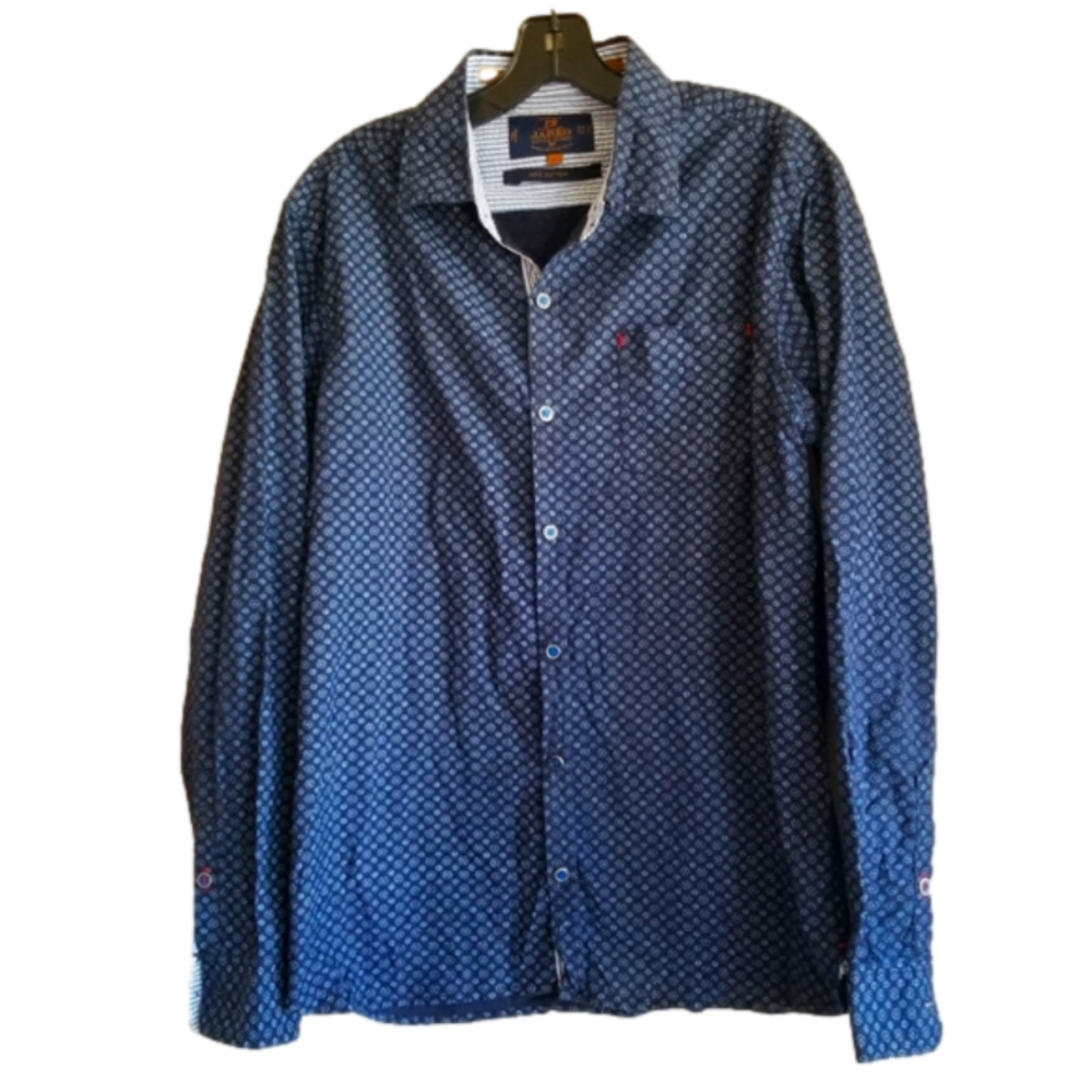 Jared New York Masterbrand  Cotton Union Made Floral Modern Button Down Shirt XL